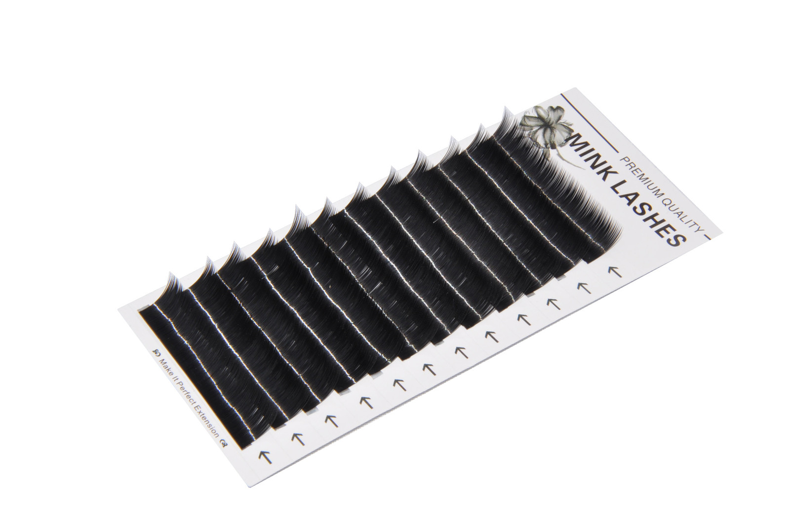 Eyelash Extension Mink tray J Curl .15 x 9 to15mm