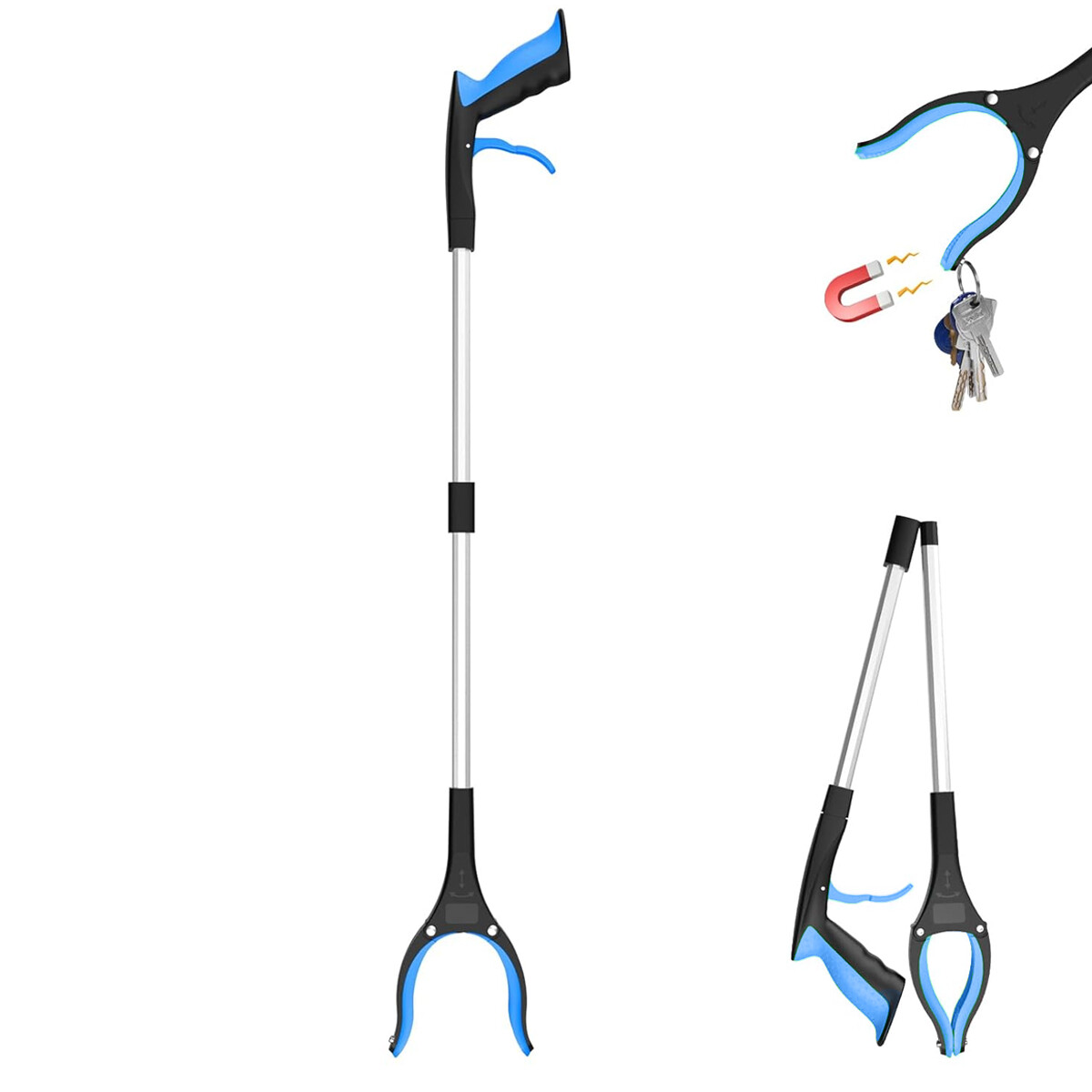 360° Rotating Jaw Picker Upper Grabbers for Seniors Heavy Duty Professional