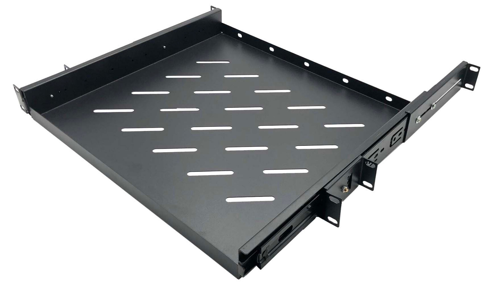 19" Rack Mount ADJUSTABLE Pull-Out Sliding Keyboard Mouse Network Shelf Tray