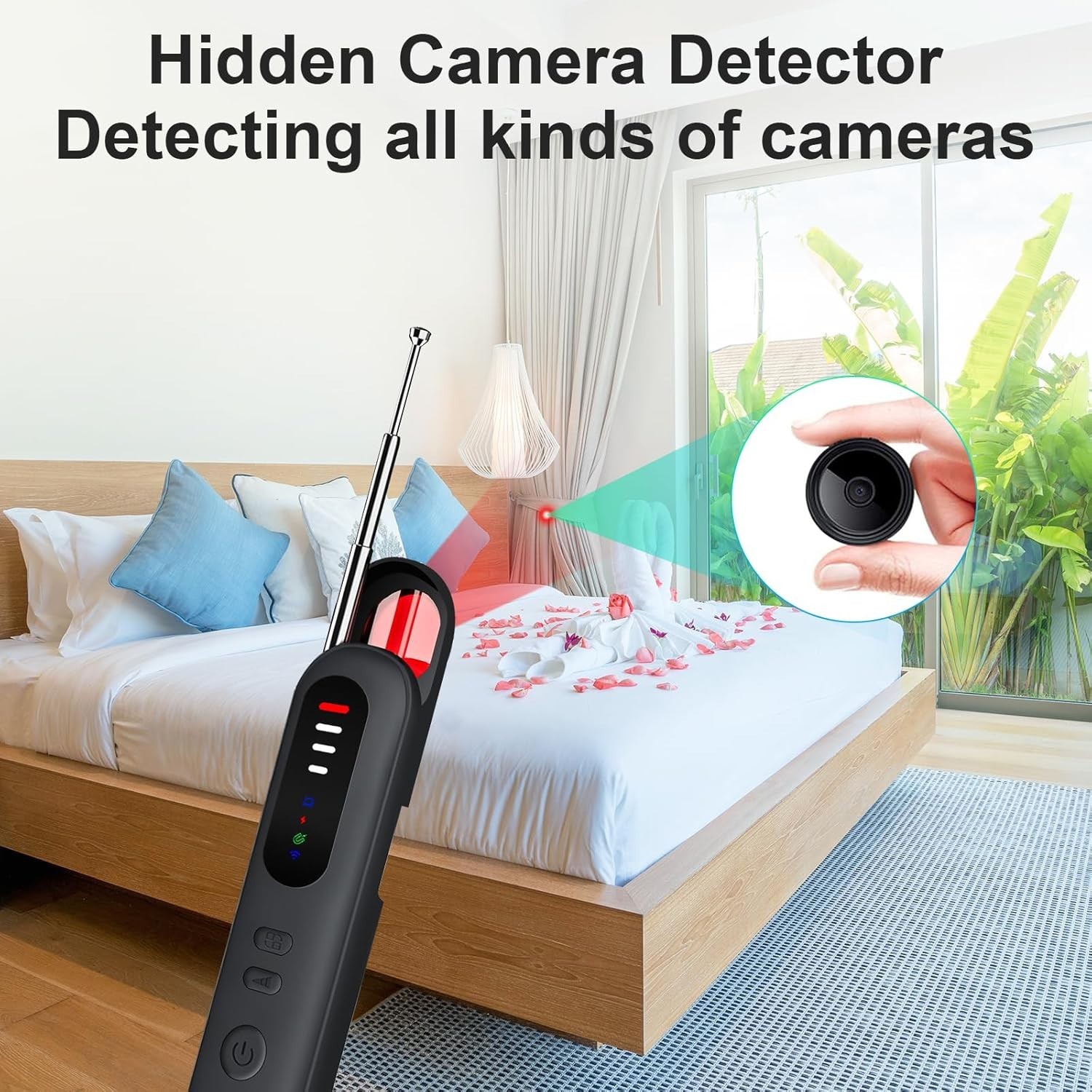 Portable Hidden Camera Detector, Camera Detector, Anti Spy GPS Tracker Detector