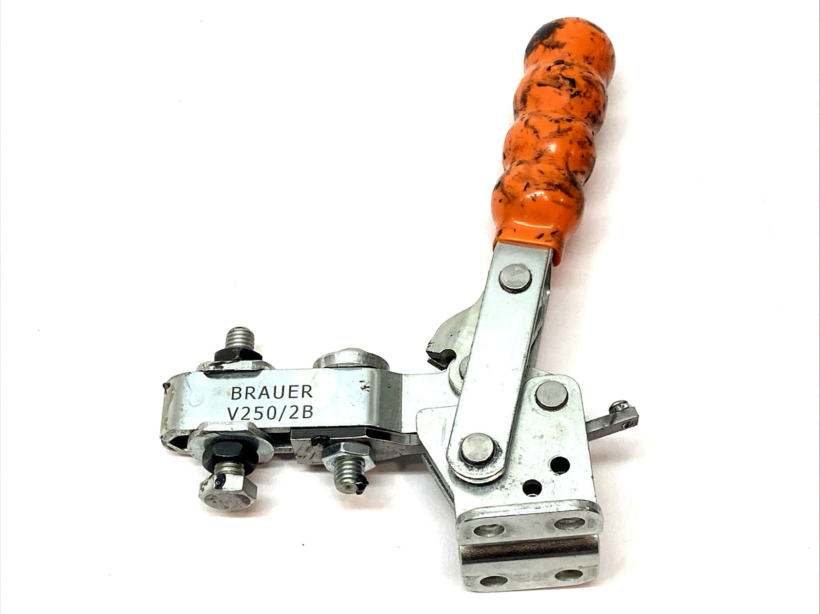 Brauer V250/2B Orange Vertical Toggle Clamp