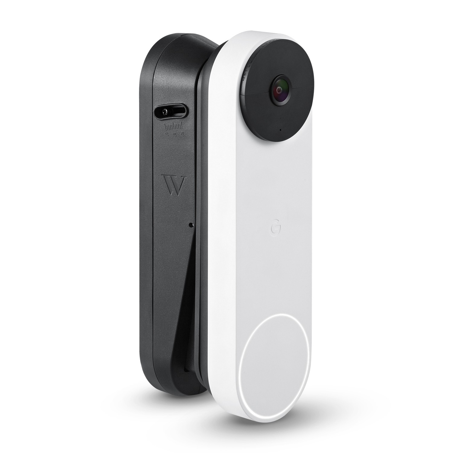 Wasserstein Vertical Adjustable Mount For Google Nest Doorbell (battery)