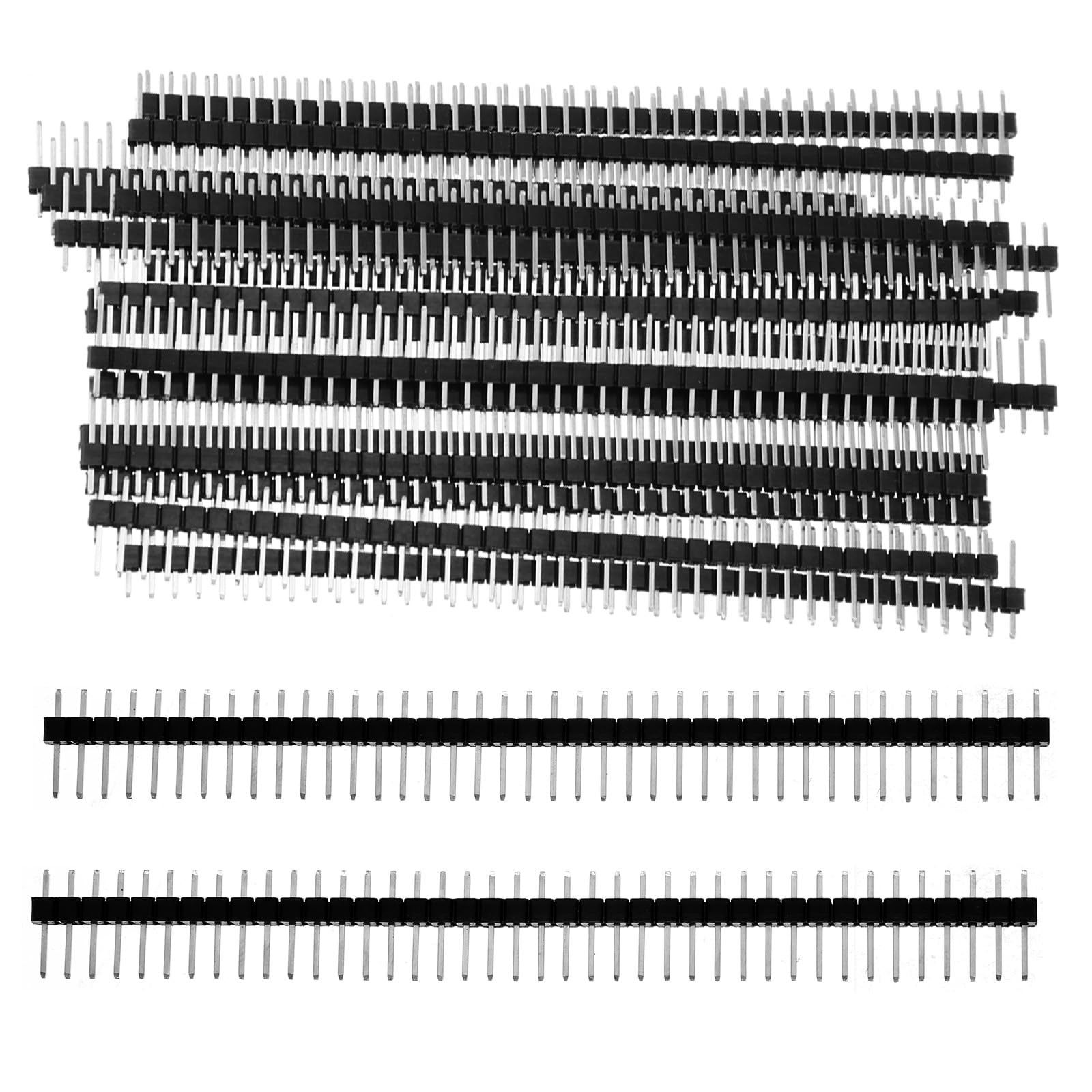 20 Pcs Straight Single Row 2.54 mm 40 Pin Male Header Breakaway Headers...