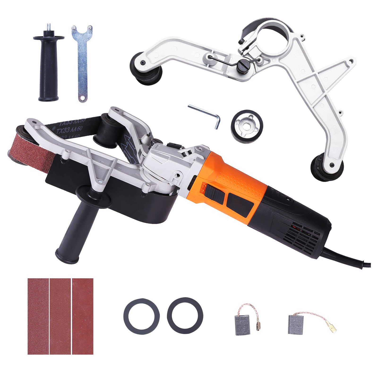Pipe Tube Polisher Sander, 1000W Pipe Belt Sander with 6 Variable Speeds