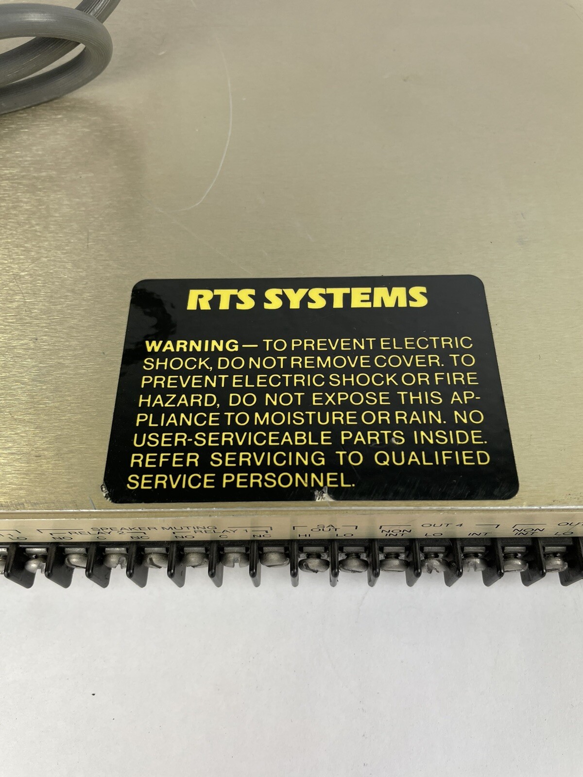 RTS Telex Model 4010 Central Electronics Series 4000 IFB System