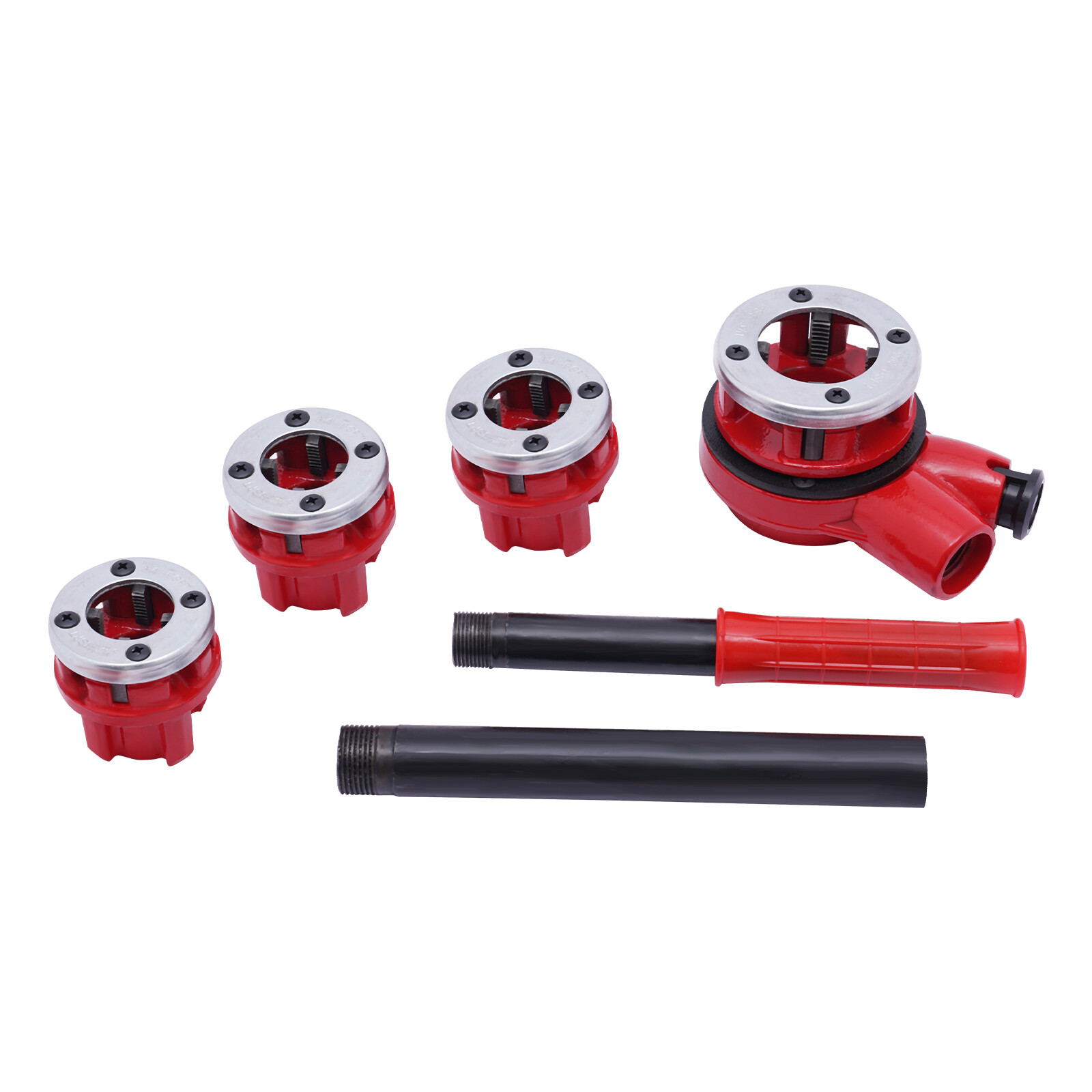Pipe Threading Kit BSPT Manual Thread Cutting Steel Threader Plumbers Set