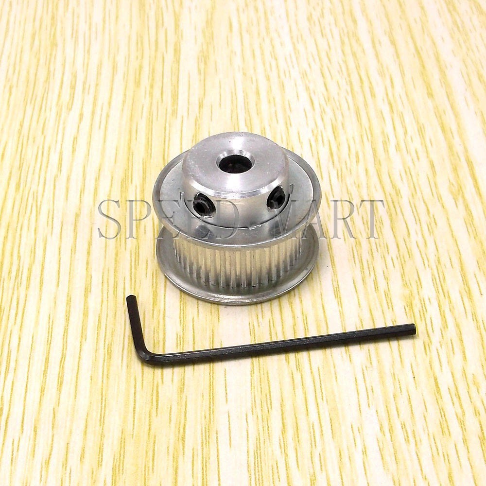 MXL Aluminum Timing Belt Pulley 40 Tooth 6.35mm Bore 0.08" Pitch Stepper Motor