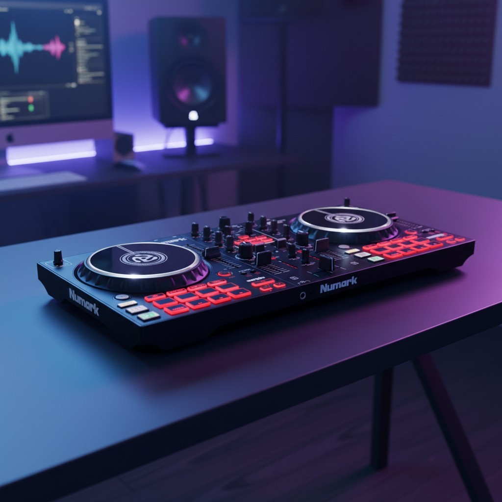 Mixtrack Pro FX DJ Controller with 2 Decks, Mixer, Effects Paddles, Audio Int...