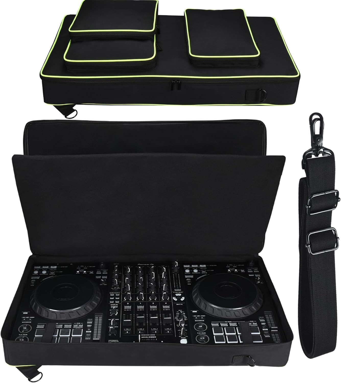 Portable DJ Travel Case for Pioneer DDJ FLX10/1000 - Padded Storage Bag
