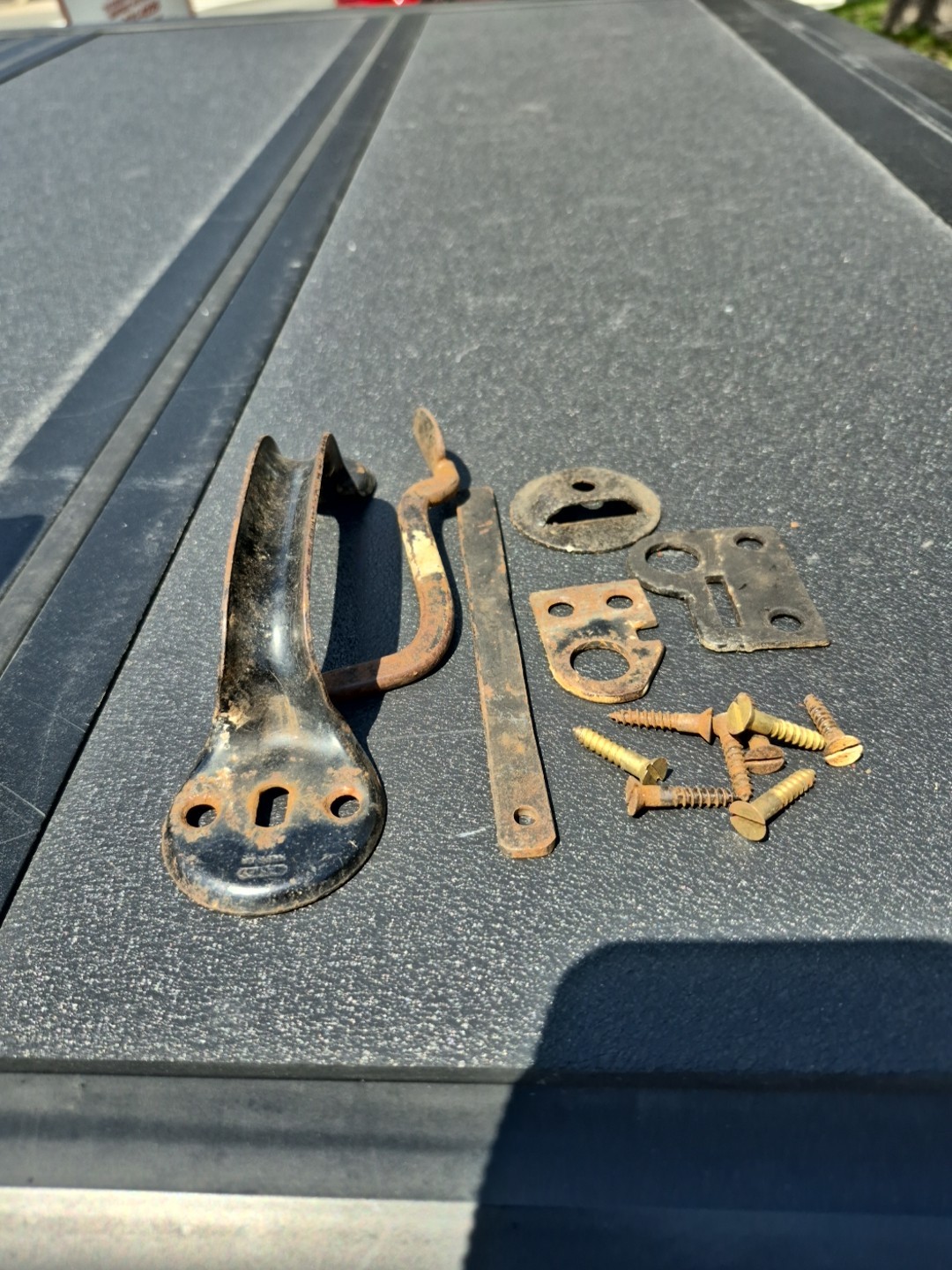 Vintage Stanley Thumb Gate Latch 6 1/2” Used