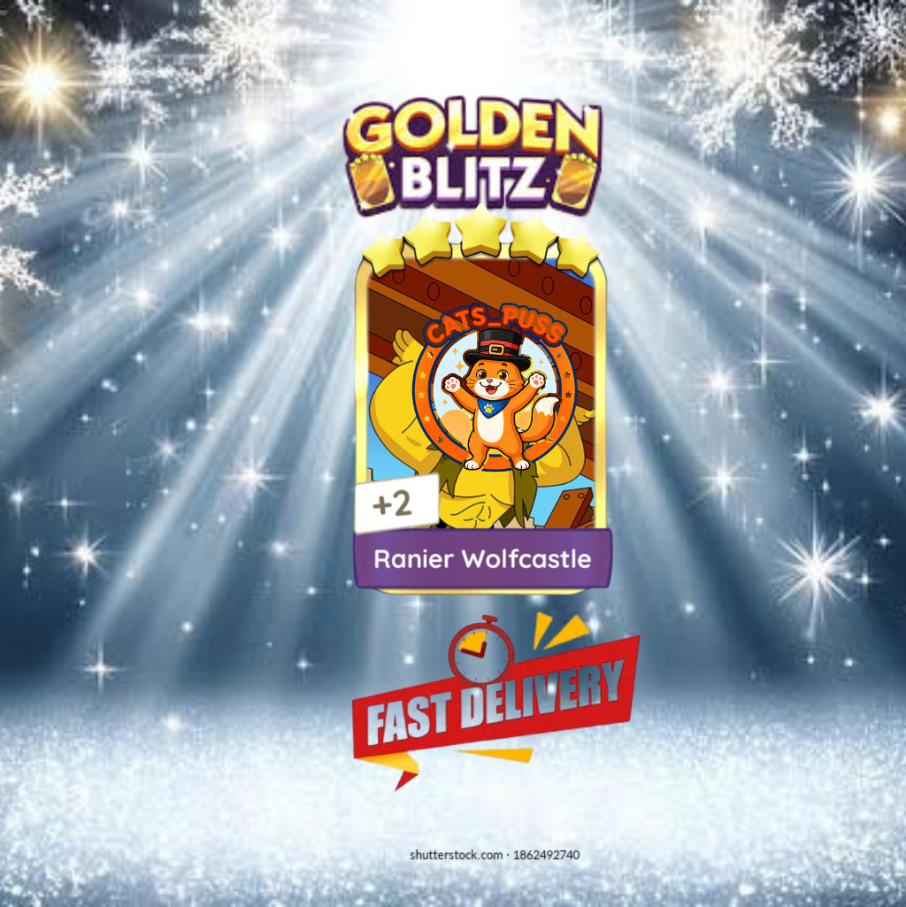 🔥🔥Monopoly Go Golden Blitz Stickers  5⭐ Ranier Wolfcastle FAST DELIVERY 🔥🔥