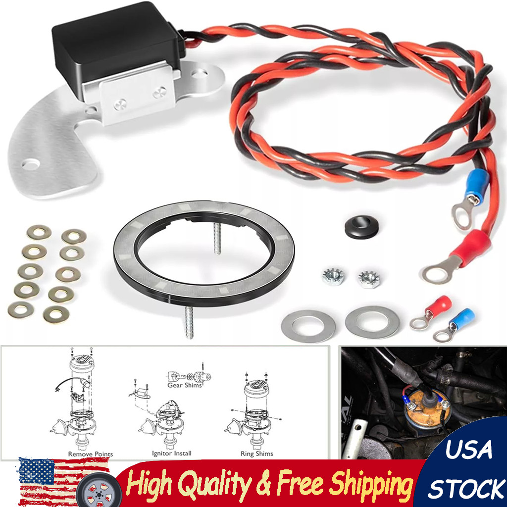 For Pertronix 1181 Ignitor Electronic Ignition Conversion Kit For Delco 8 Cylind