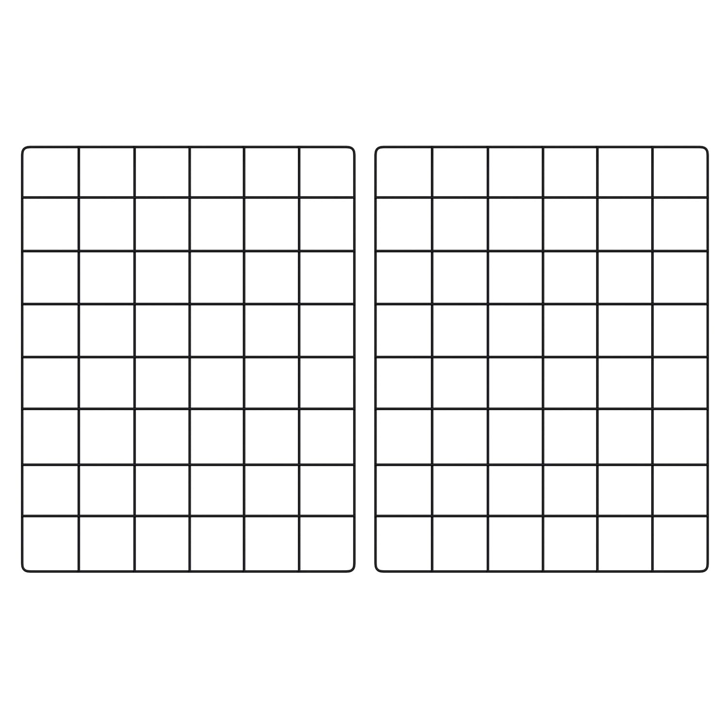 Wire Grid Wall Panel for Photo Display, 2 Pack Metal Wire Memo Board, Decorat...