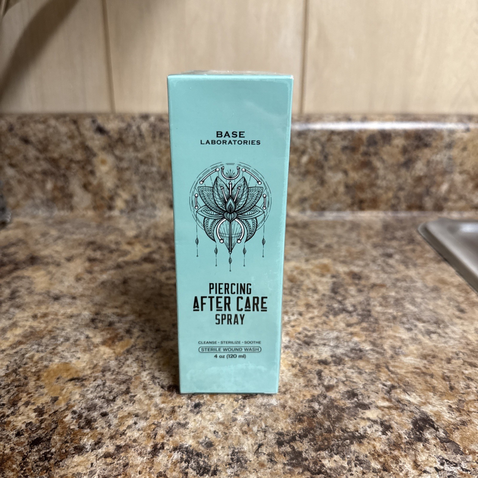 Base Labs Piercing Aftercare Spray | Saline Solution for Piercings, Bumps | 4 Oz