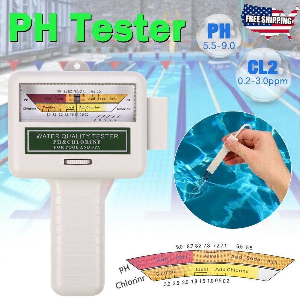 Digital Water Quality Tester Monitor Spa Hot Tub Swimming Pool Chlorine PH /CL2