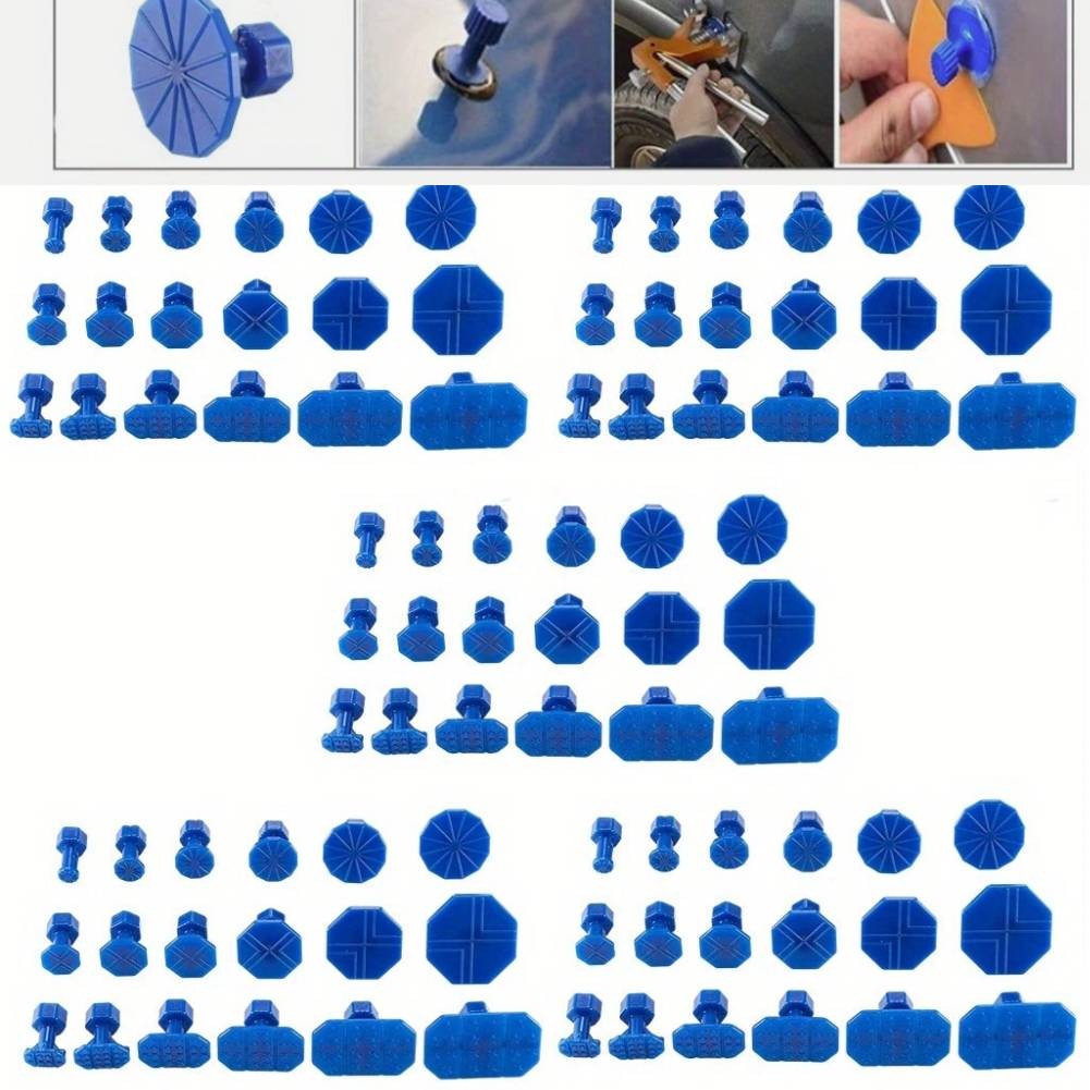 90xCar Body Pulling Tabs Dent Removal Paintless Repair Tool Glue Puller Tool Kit