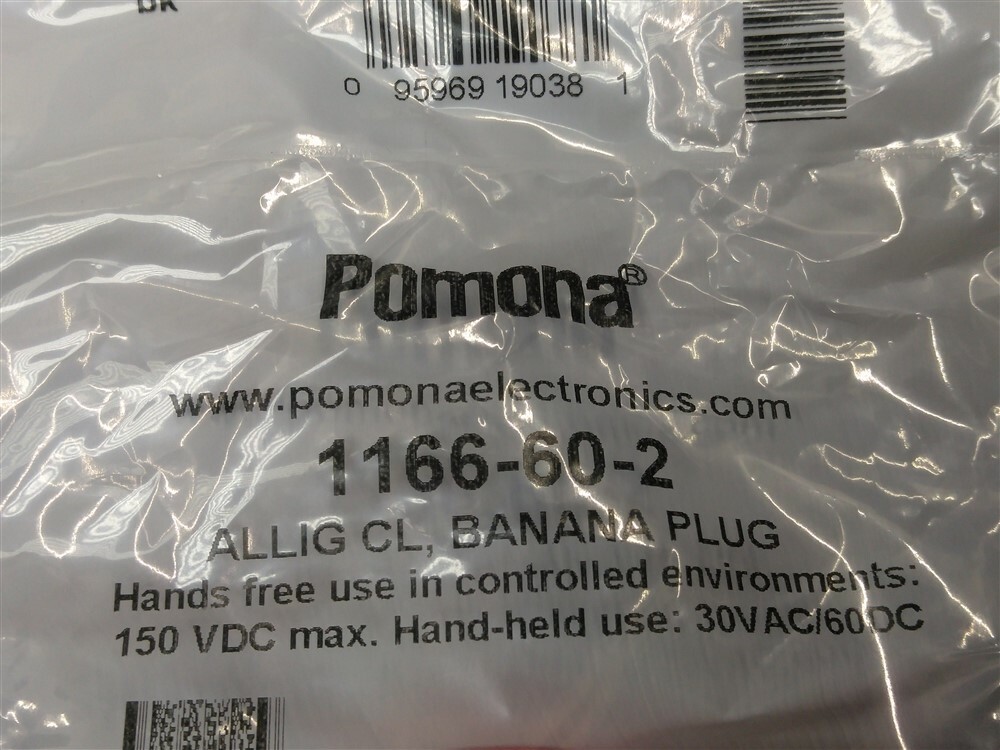 Pomona 1166-60-2 Connector Assembly, Test (1 piece)