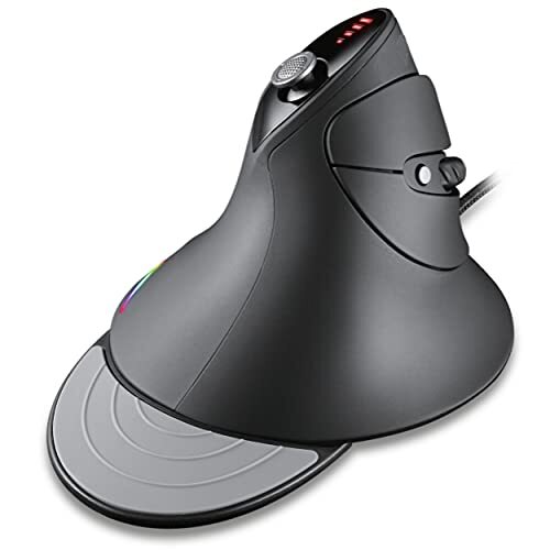 MOJO Silent Vertical Gaming Mouse - Ergonomic Mouse for PC Gaming w/ 4 Direction