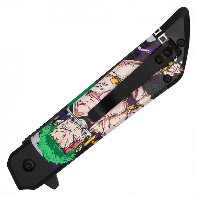 8" Zoro One Piece Spring Assisted Folding Pocket Knife EDC