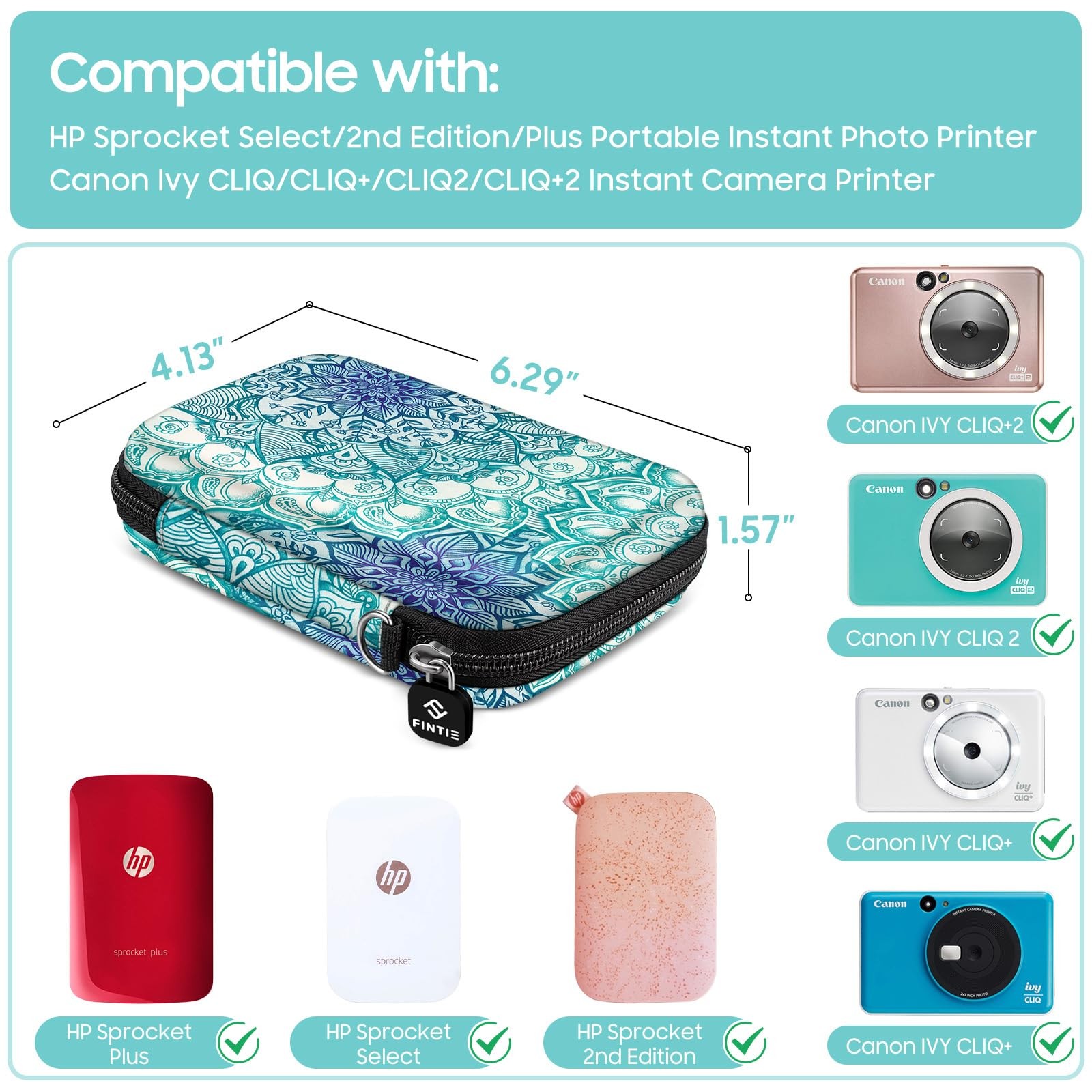 Case for HP Sprocket Select/Sprocket Plus Smartphone Printer