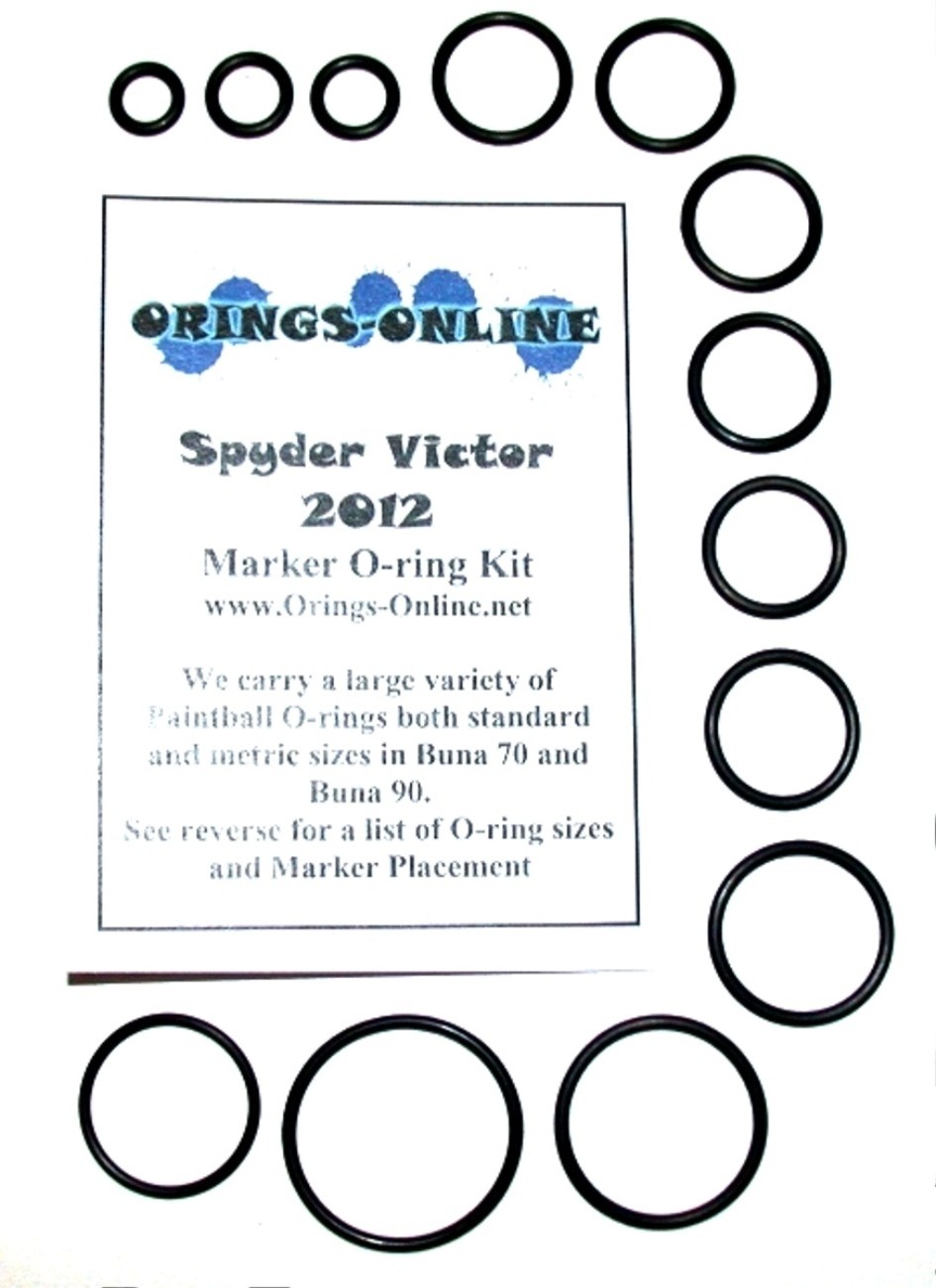 Spyder Victor 2012 Paintball Marker O-ring Oring Kit x 2 rebuilds / kits