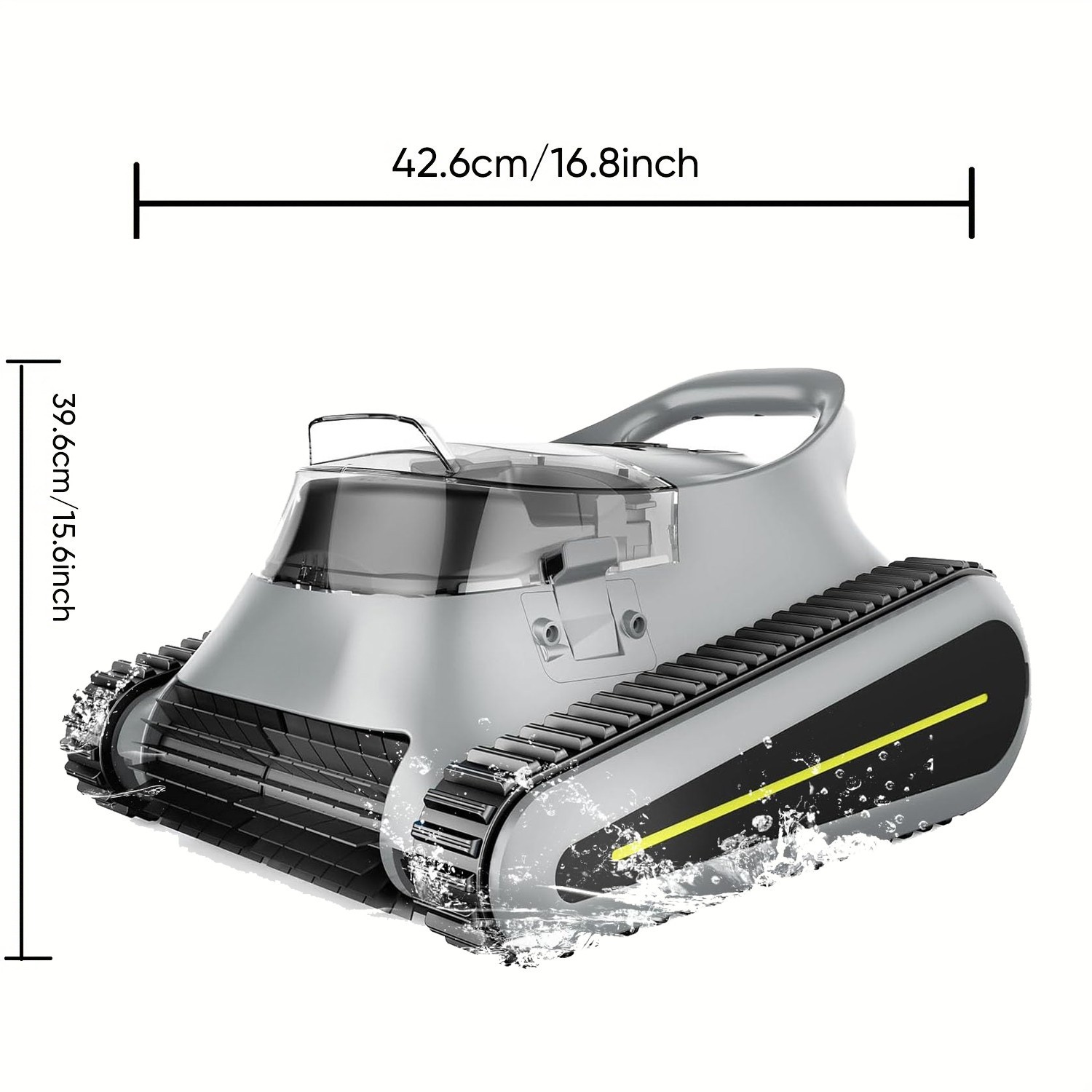 Robotic Pool Cleaner Smart Navigation & App Control 150 Min for In-Ground Pools