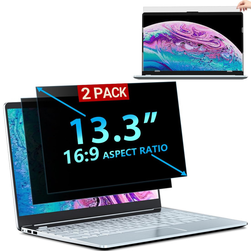Stary 2 Packs 13.3 Inch 169 Laptop Privacy Screen Filter - Computer Monitor