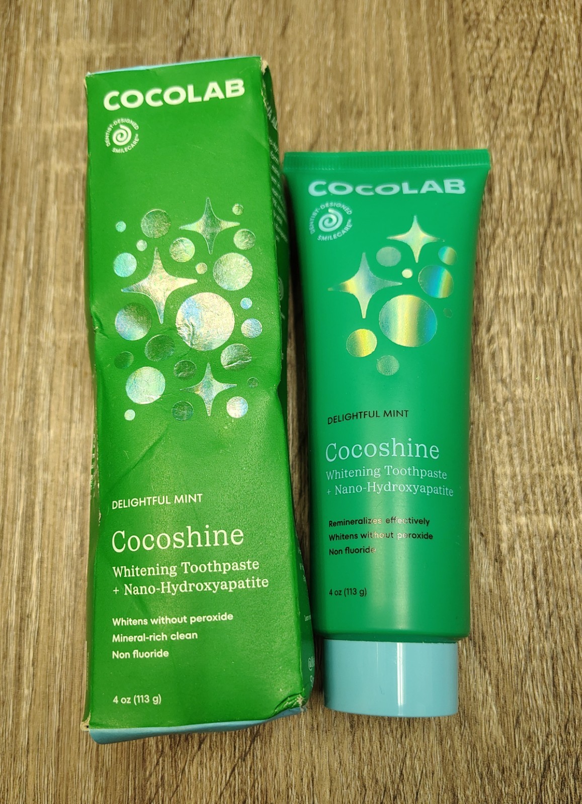 Cocolab Cocoshine Whitening Non-Fluoride n-HA Toothpaste - MINT - Damaged Box