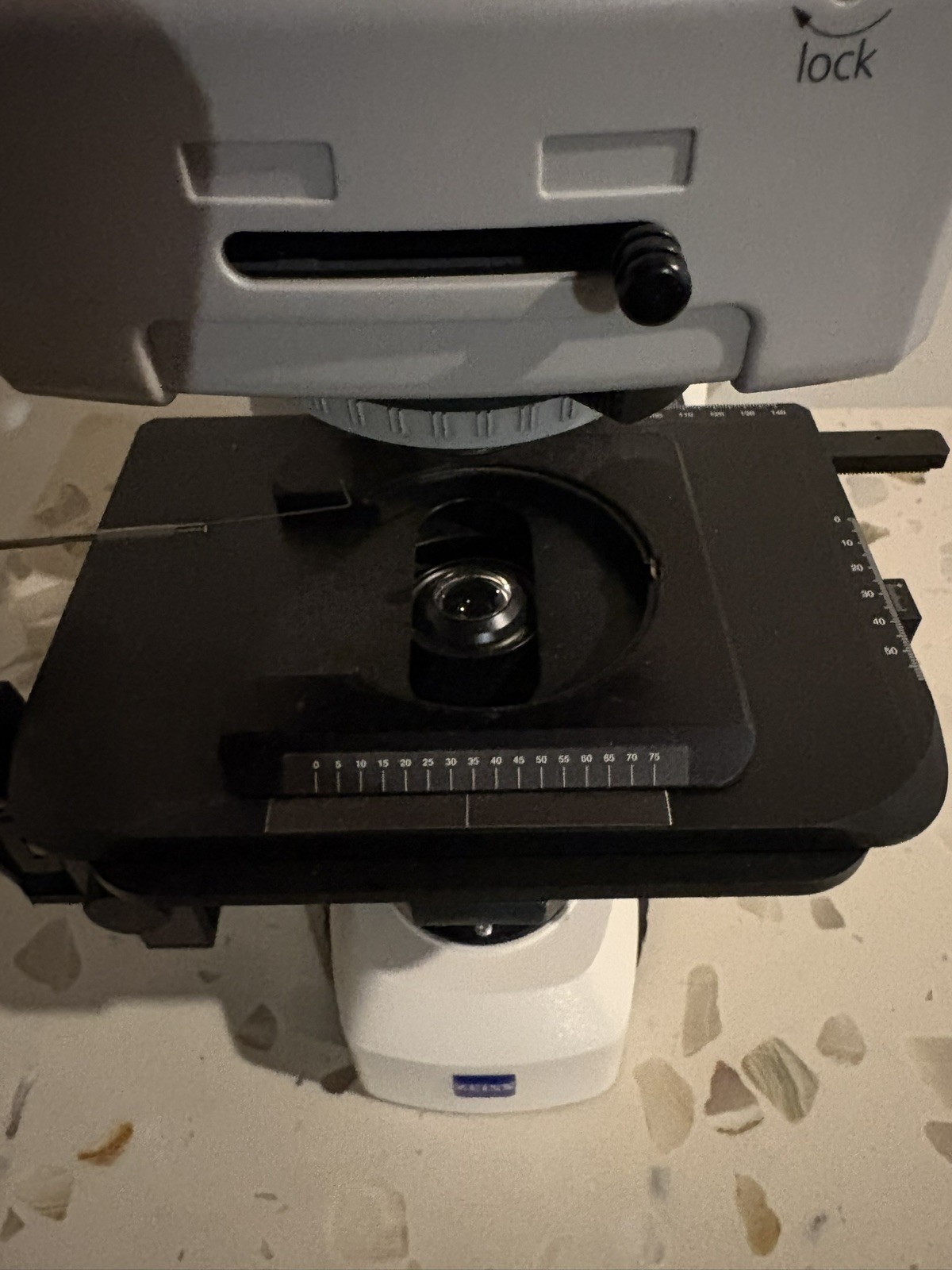 Zeiss AX10 Inverted Microscope - For Parts, includes 2 A-Plan objectives