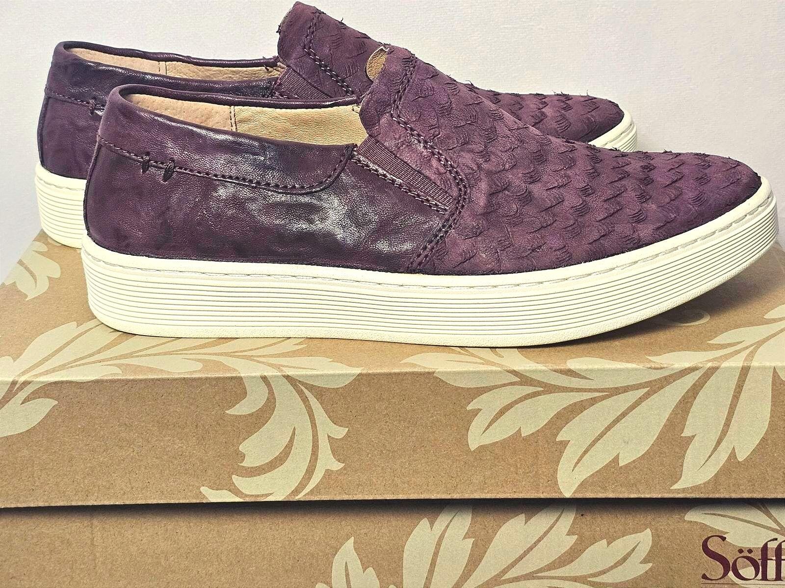 Women's Söfft Somers III Wine Snake Print Leather Size 7.5