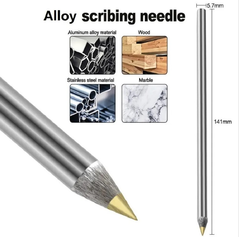 1pc Tungsten Carbide Scribe Pen Metal Glass Tile Marking Tool Pencil - NEW