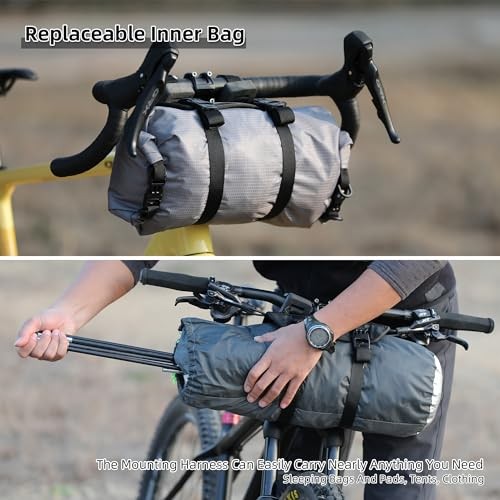 Bike Handlebar Harness Mounts System Bicycle Handlebar Rolls for Black Base