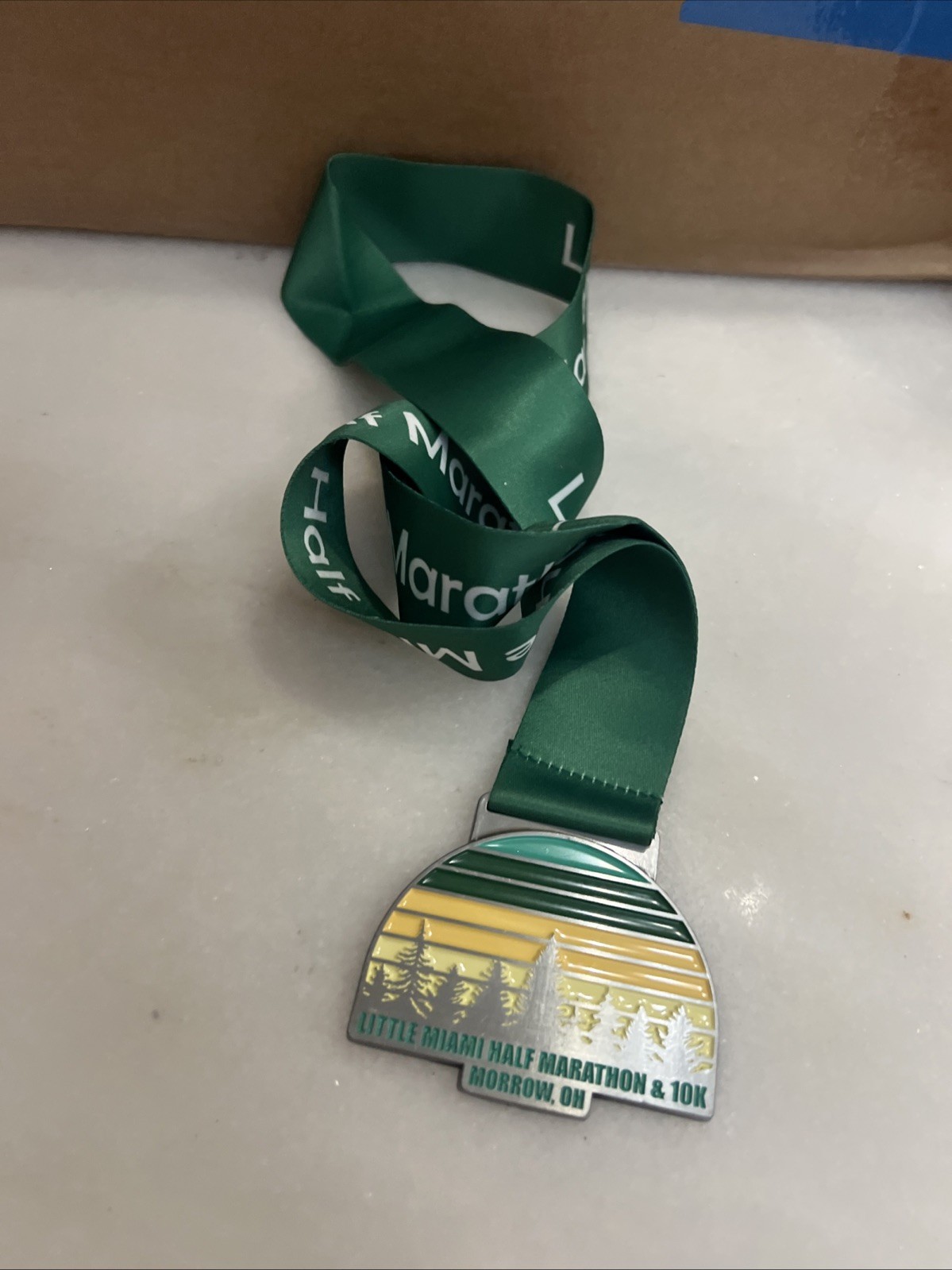 LITTLE MIAMI HALF MARATHON AND 10K FINISHERS MEDAL MORROW OHIO RACE MEDAL AWARD