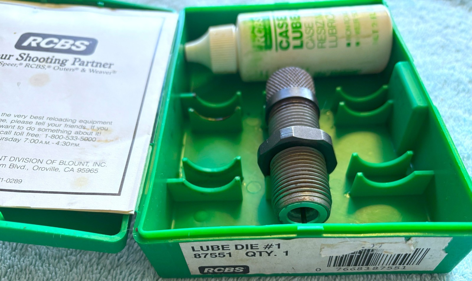 RCBS LUBE DIE #1 / 87551