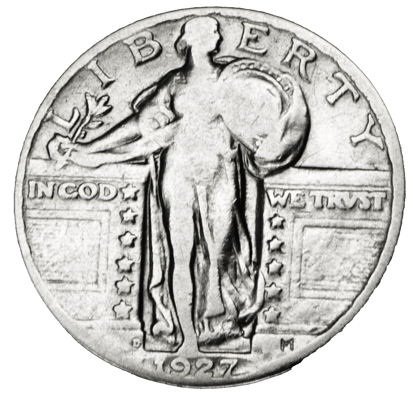 1927-D Standing Liberty Quarter – Better Grade – (Inventory A)