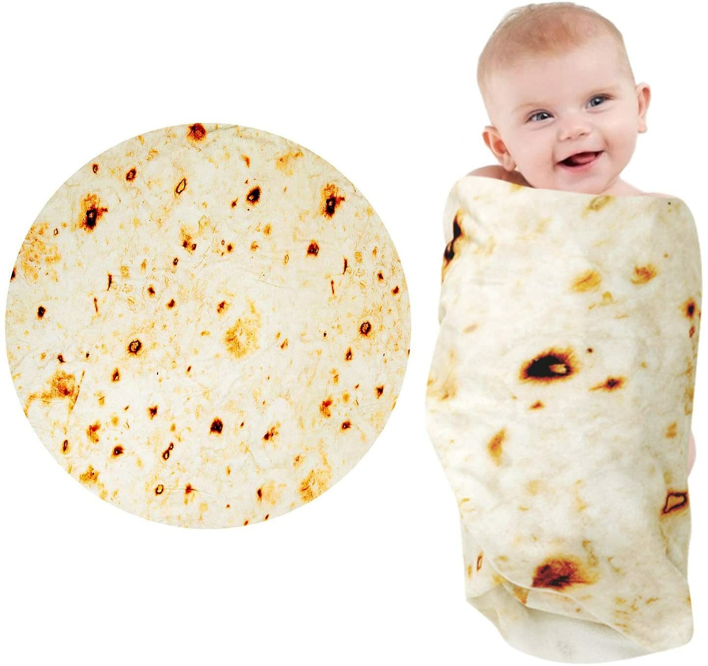 XL 70'' Christmas Tortilla Blanket Tortilla Flannel Fleece Christmas Blanket