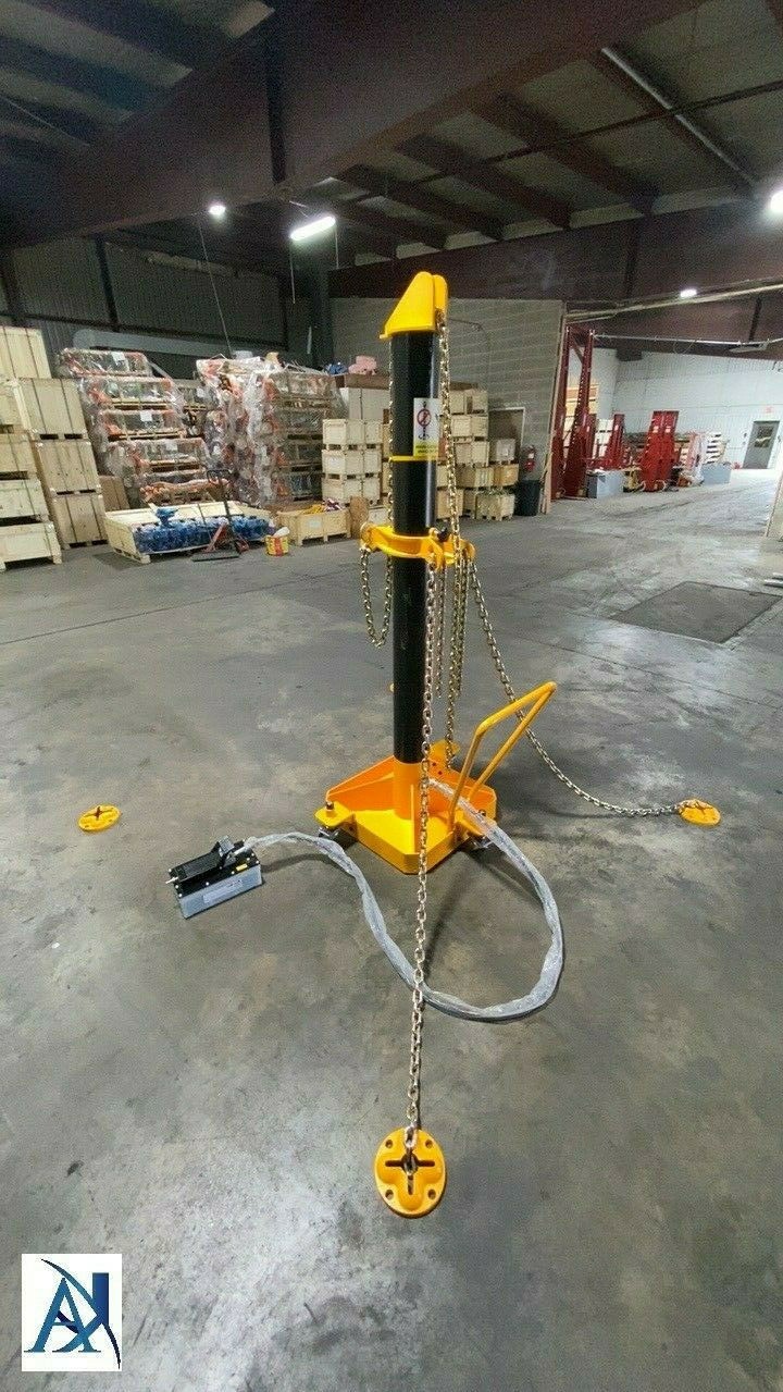 10 TON Portable Puller Auto Body Frame Machine FREE CHAINS,ANCHOR POTS,FOOT PUMP