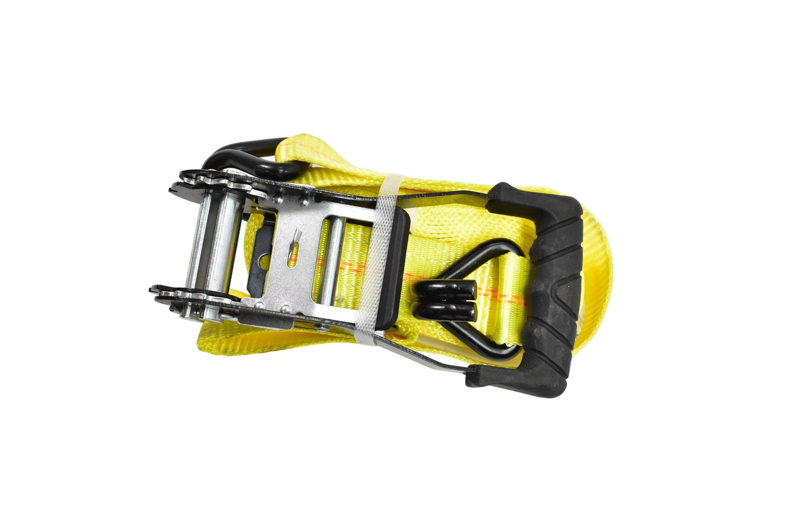 Husky Ratchet Tie-Down Strap WLL 3333 lbs 10,000 lb Break Capacity Yellow Cargo