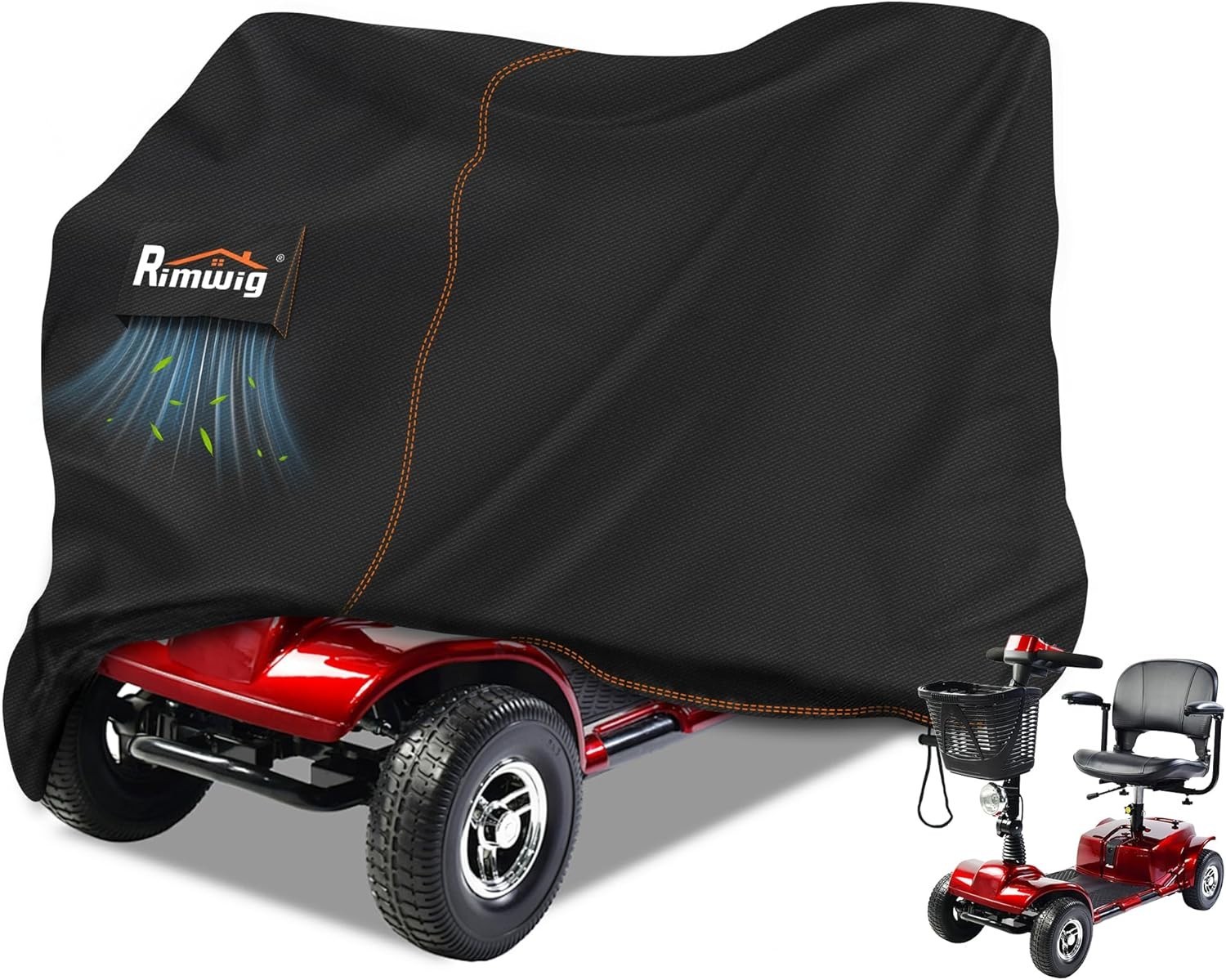Secure Fit Mobility Scooter Cover with Drawstring