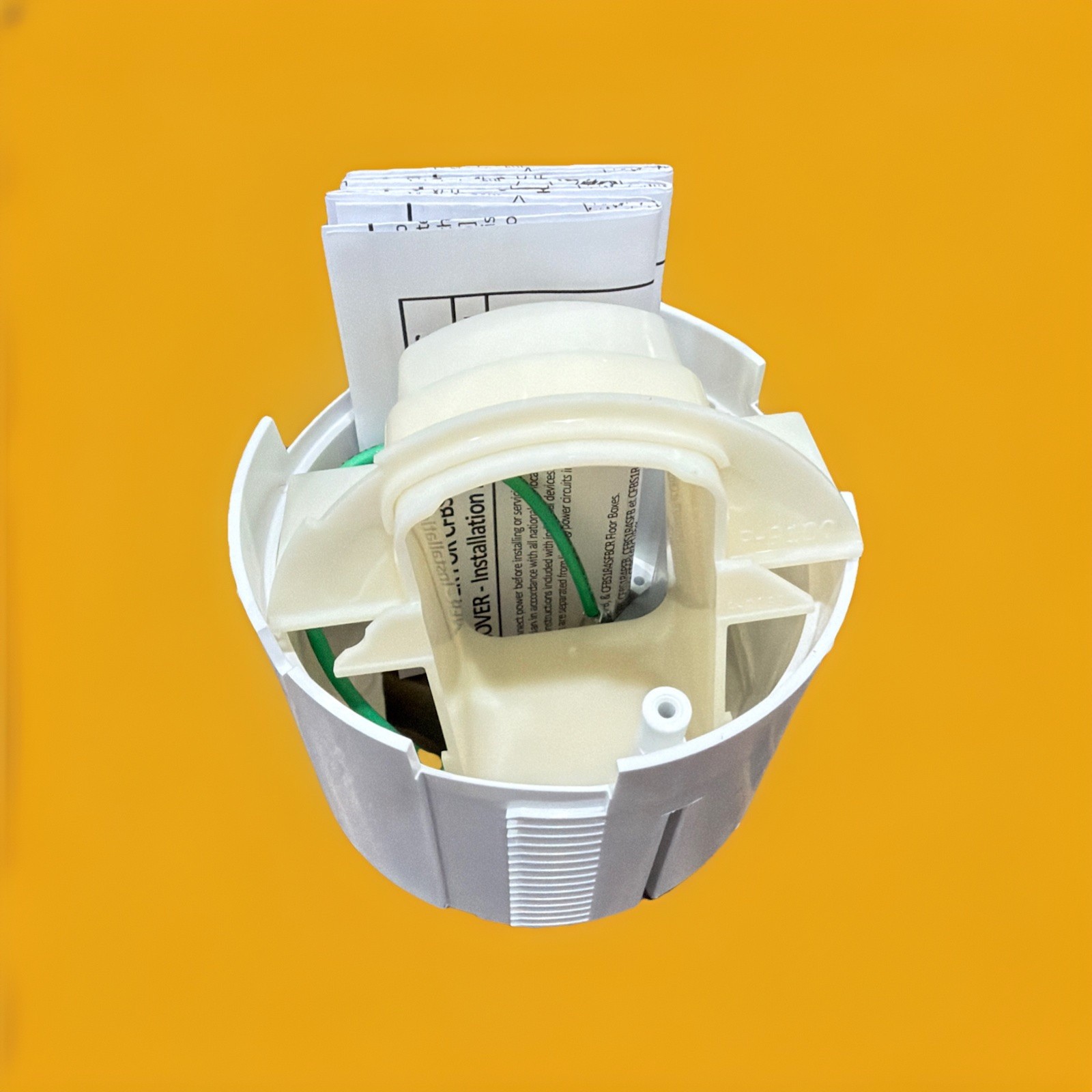 🔥1 Unit ~ Hubbell CFBS1R4CUP 1-Gang Round Floor Box Mounting Cup For CFBS 🔥