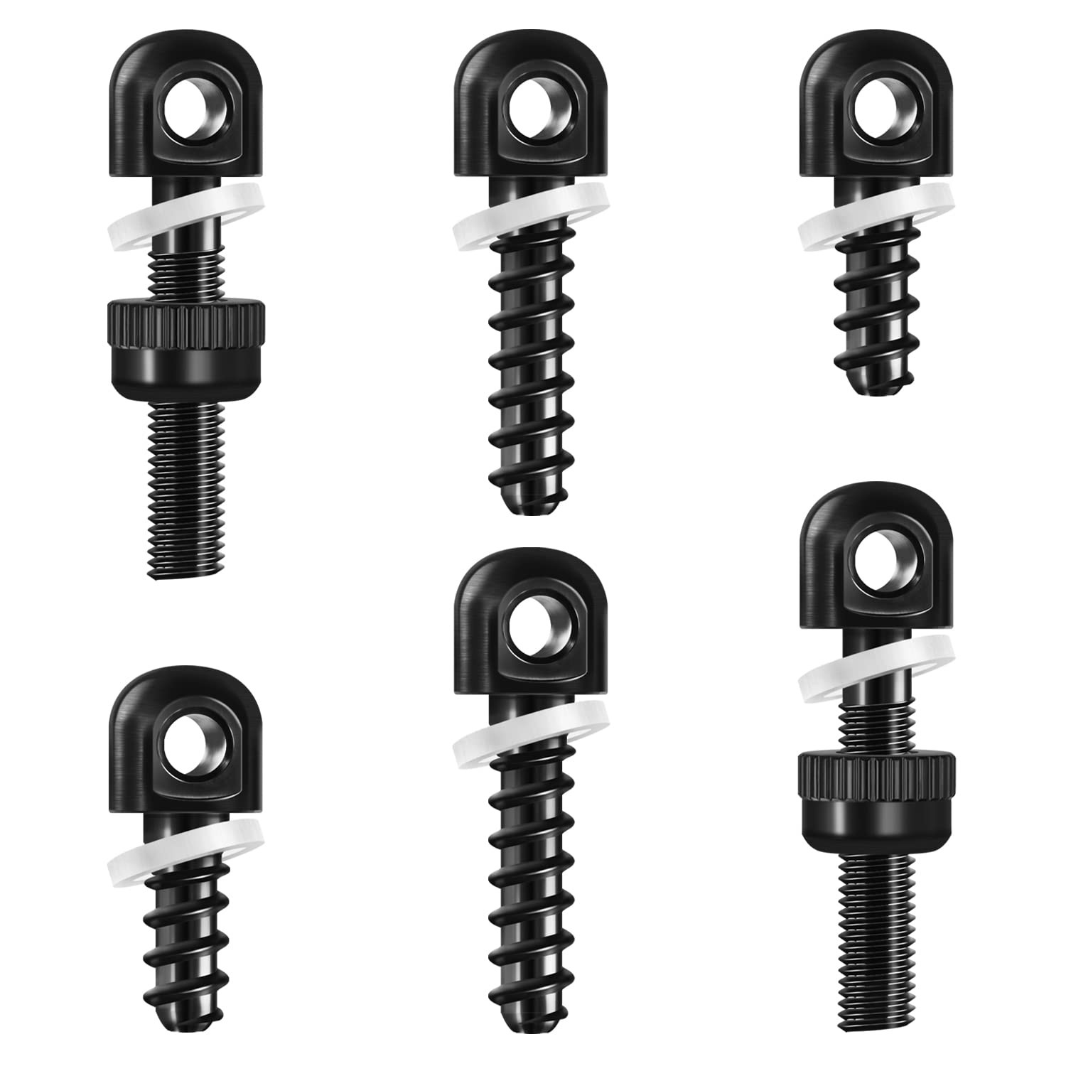 GUGULUZA Sling Swivel Wood Screw Studs,6 pcs Gun 2 Sets(6 pcs)