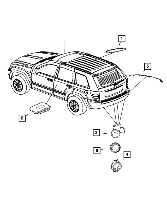 Genuine Mopar Sensor Mounting Bracket 5159097AB