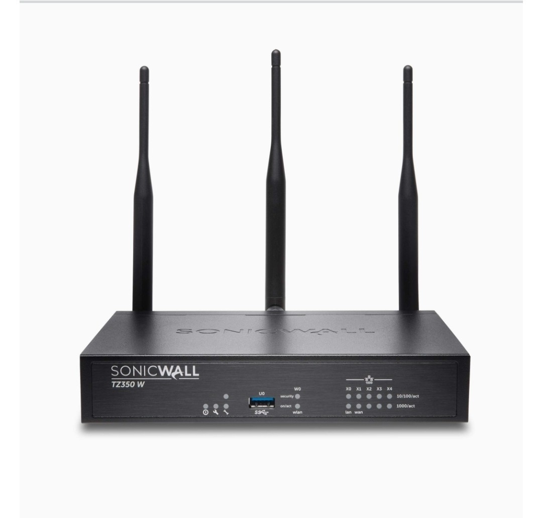 SonicWall TZ350W with Power Adapter APL28-0B5 Firewall Router Appliance New