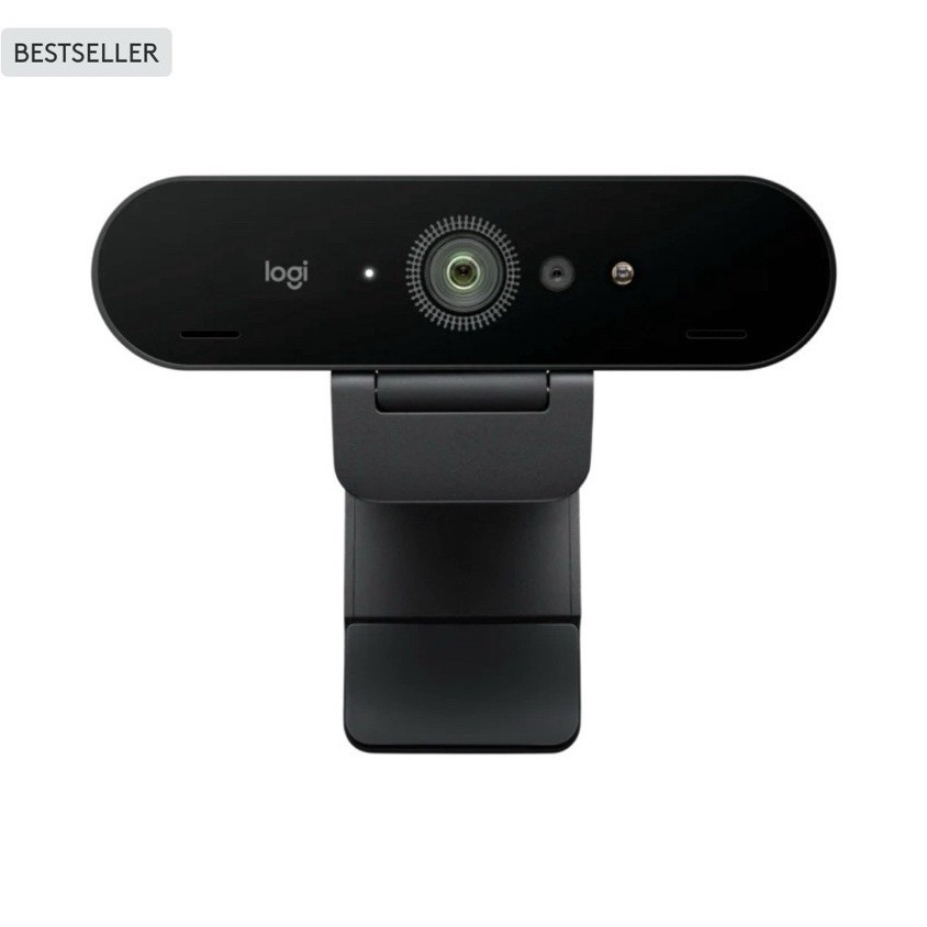 Logitech BRIO 4K USB Webcam, 60 fps, Windows Hello, Black, Max 4K Video