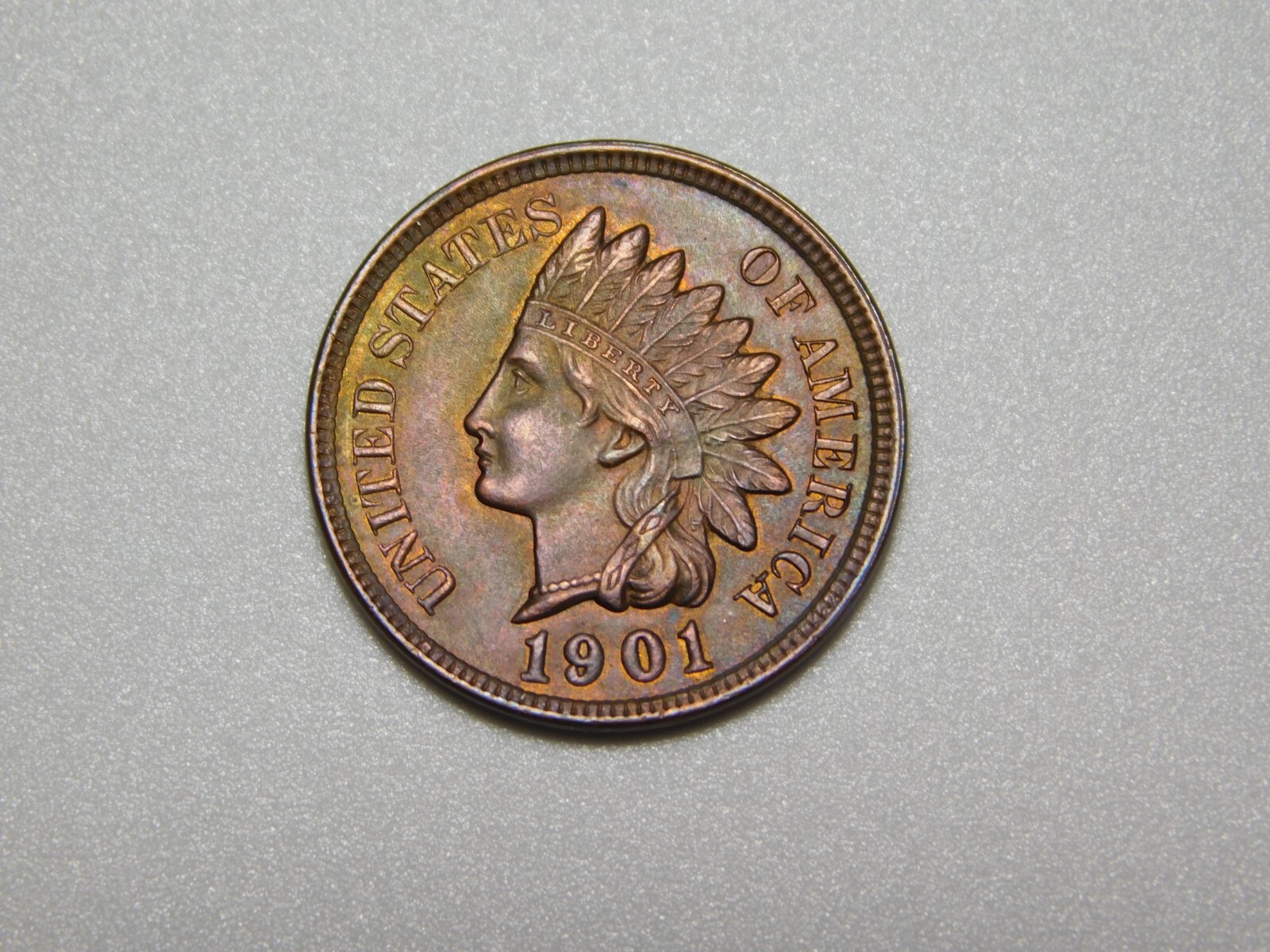 OLD US COIN 1901 INDIAN HEAD CENT PENNY