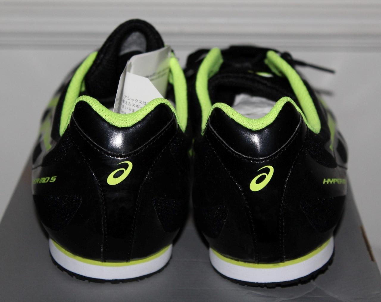 NEW BOX Asics Mens Hyper MD 5 Black & Yellow Track Field Spikes Shoes Sneaker 7