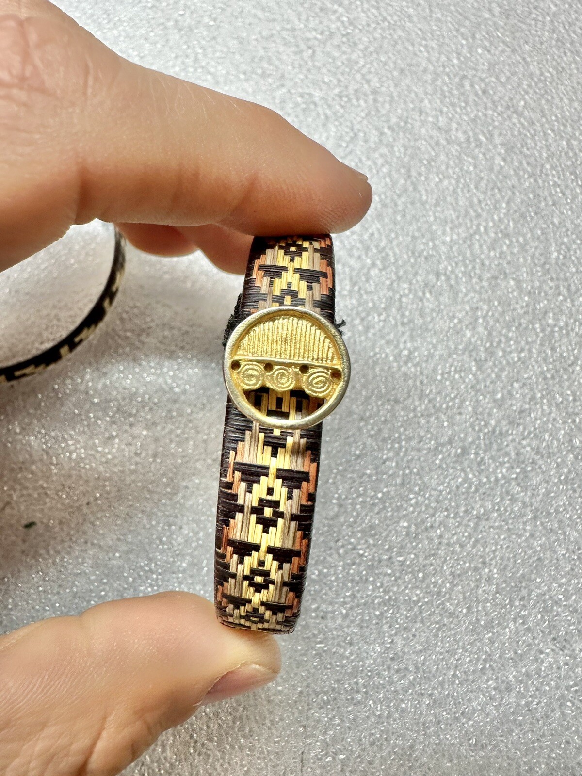 2 Handmade Woven Aztec Bracelets