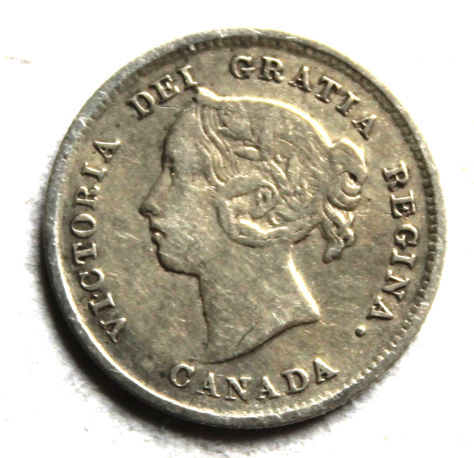 Canada 1888 Silver 5 Cents