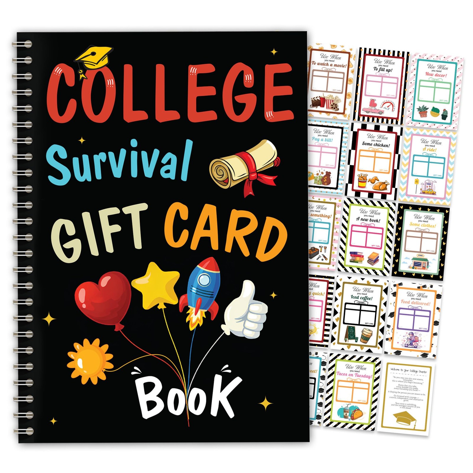 Gift Card Holder Book 2026, College Gifts for Girls, Open When Envelopes Care...