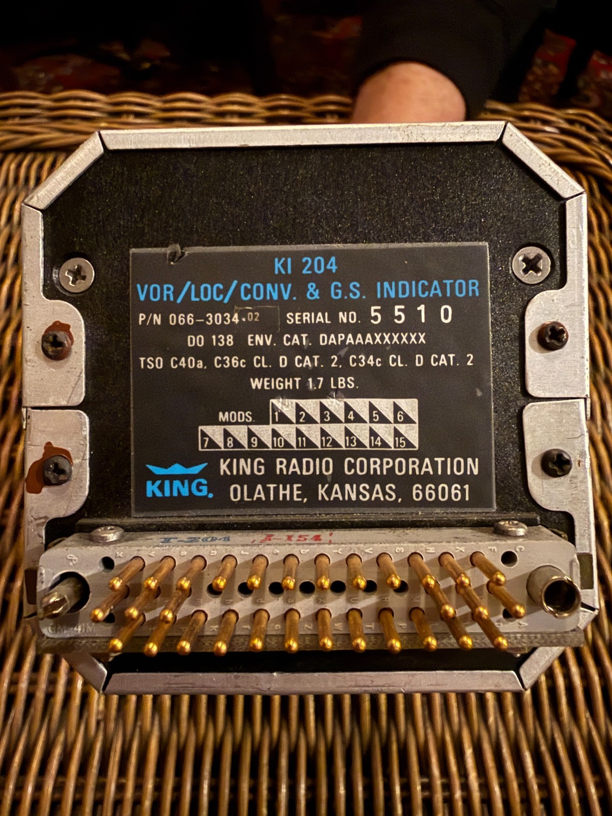 Bendix/King KI-204 VOR/LOC CONV. & G.S. INDICATOR